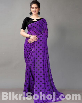 Georgette painted saree